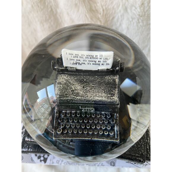 Taylor Swift THE TORTURED POETS DEPARTMENT SNOWGLOBE AUTHENTIC *In Hand* 🩶☃️🩶 - Picture 5 of 11